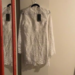 Long Sleeve Lace Sheath Dress - Haute Rogue